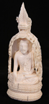 Ivory Naga Buddha Carving
